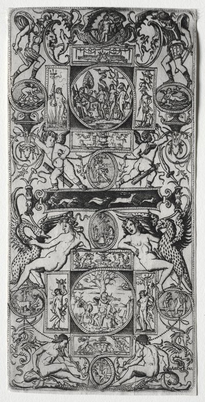 Orpheus and the Judgment of Paris by Nicoletto da Modena