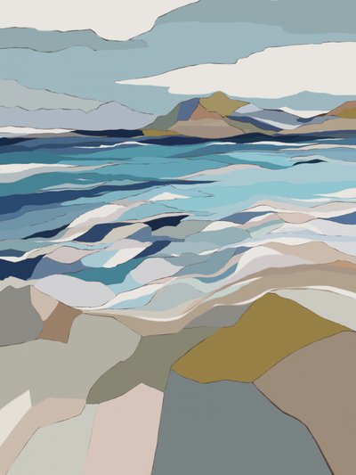 Abstract Coastal Calm by Nikita Jariwala
