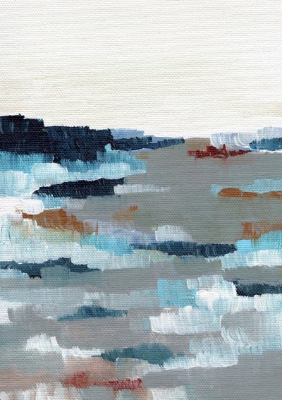 Abstract Coastal Horizon by Nikita Jariwala