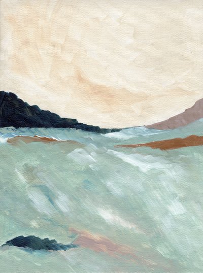 Abstract Coastal Landscape by Nikita Jariwala