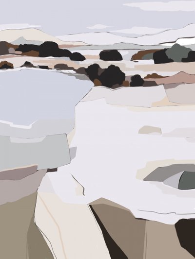 Abstract Winter Landscape by Nikita Jariwala