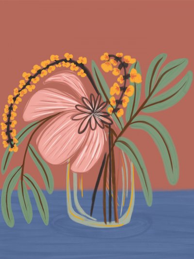 Blush Botanical Vase by Nikita Jariwala