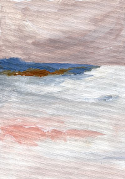 Blush Horizon Seascape by Nikita Jariwala