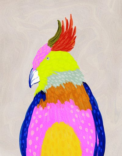 Colorful Tropical Parrot by Nikita Jariwala