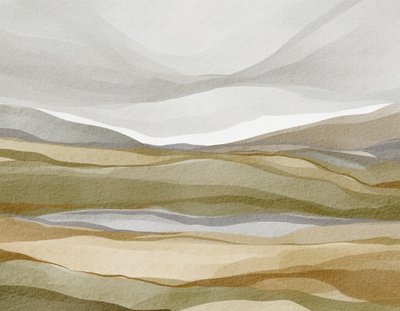 Earthy Abstract Landscape by Nikita Jariwala