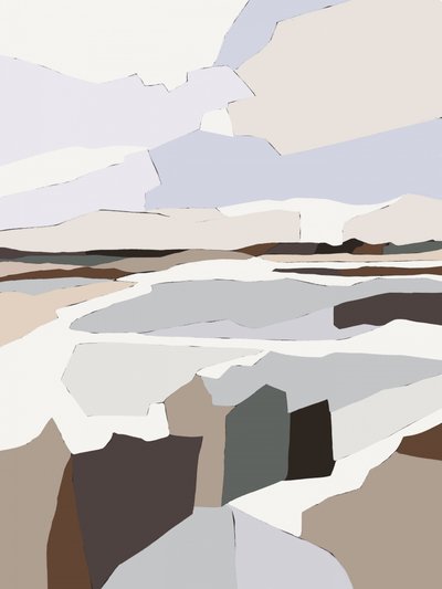 Muted Geometric Landscape by Nikita Jariwala