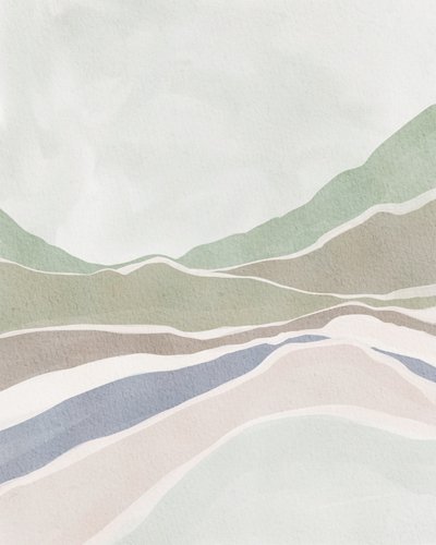 Muted Hills Landscape by Nikita Jariwala