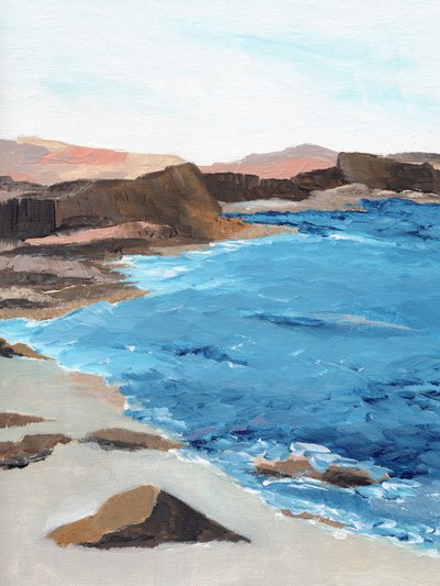 Rocky Coastal Waters by Nikita Jariwala