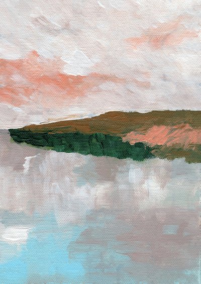 Serene Abstract Landscape by Nikita Jariwala