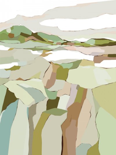 Serene Abstract Landscape by Nikita Jariwala