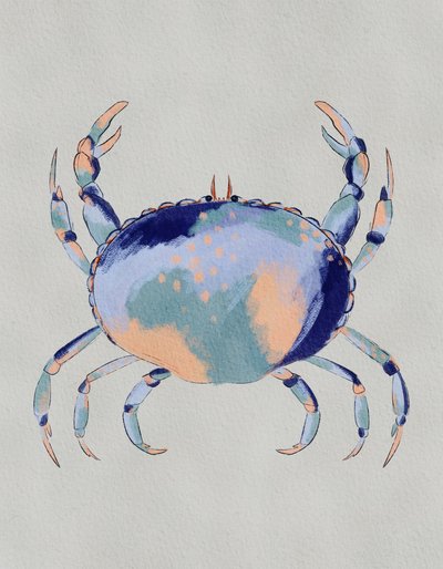 Serene Blue Crab by Nikita Jariwala