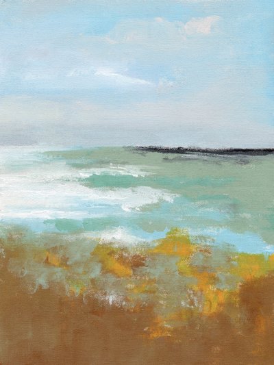 Serene Coastal Abstract by Nikita Jariwala