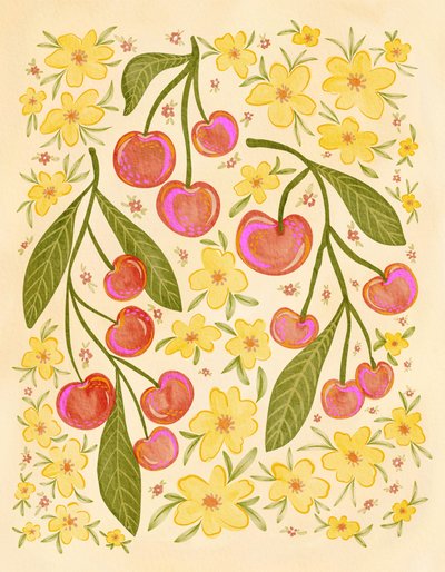 Sweet Cherry Blossoms by Nikita Jariwala