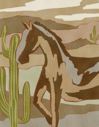 Wild Desert Horse by Nikita Jariwala