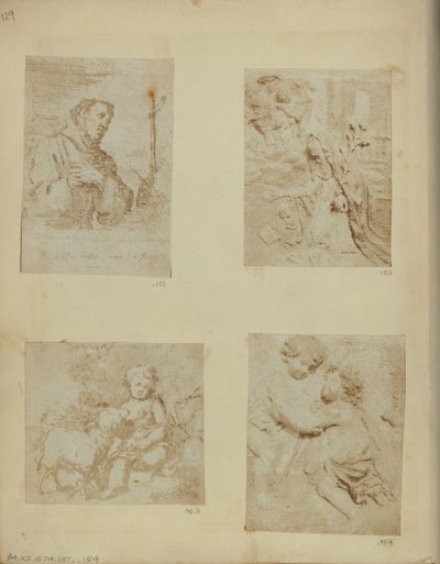 St. Francis. From a Supposedly Unique Etching by Murillo by Nikolaas Henneman