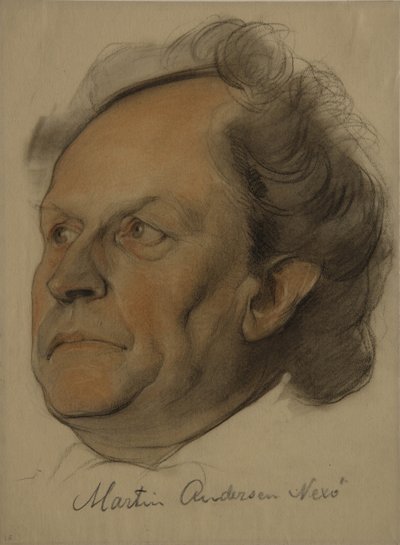 Portrait of Martin Andersen Nexø by Nikolai Andreevich Andreev