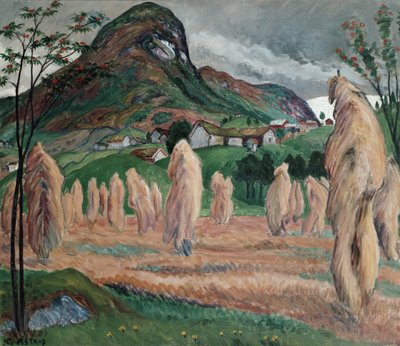 Autumn Moisture and Wandering Sheaves on a Pole by Nikolai Astrup