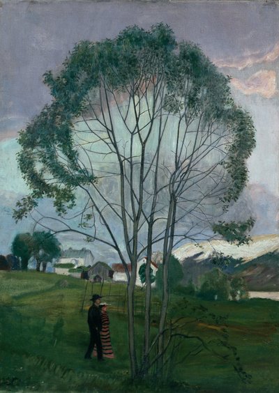 June Night and Sallow Tree by Nikolai Astrup