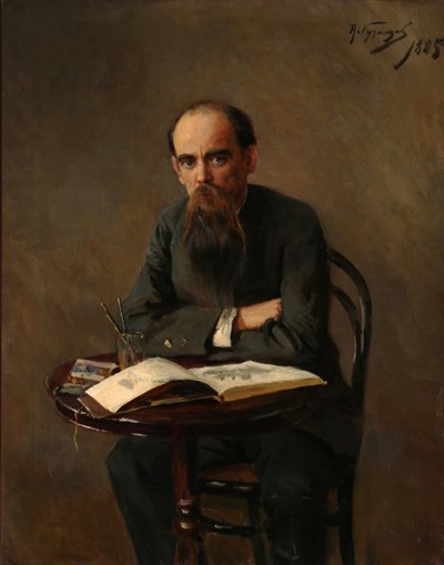 Portrait of the Painter Yefim Yefimovich Volkov by Nikolai Dmitrievich Kuznetsov