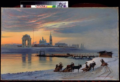View of the Angara River in Irkutsk, Siberia by Nikolai Florianovich Dobrovolsky