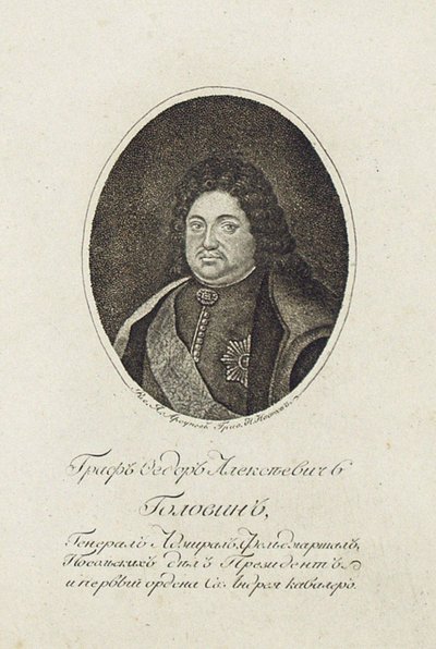 Portrait of Count Feodor Alekseyevich Golovin by Nikolai Grigoryevich Ivanov