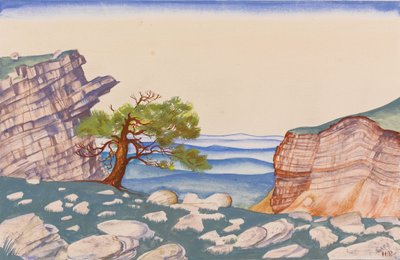 Stage Design for the Ballet The Rite of Spring by I. Stravinsky by Nikolai Konstantinowitsch Roerich