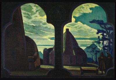 Stage Design for the Opera Tristan and Isolde by R. Wagner by Nikolai Konstantinowitsch Roerich