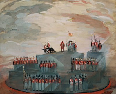 Stage Design for the Opera War and Peace by S. Prokofiev by Nikolai Nikolayevich Zolotaryev