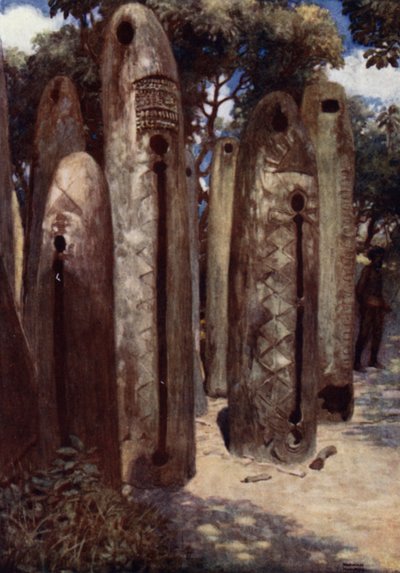 Drum Grove at Mele, New Hebrides by Norman Hardy