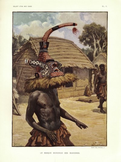 Le Masque Mokenge des Bangongo, Illustration from 