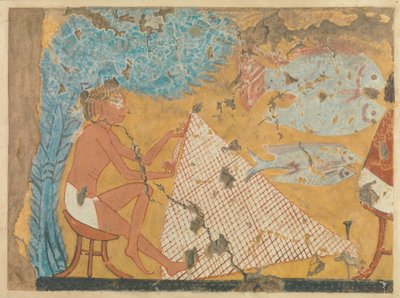 Man Making a Net, Tomb of Ipuy by Norman de Garis Davies