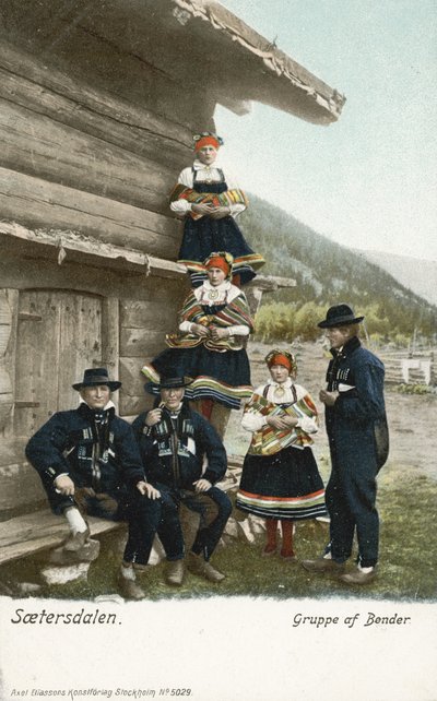 Group of farmers, Setesdal, Norway by Norwegian Photographer