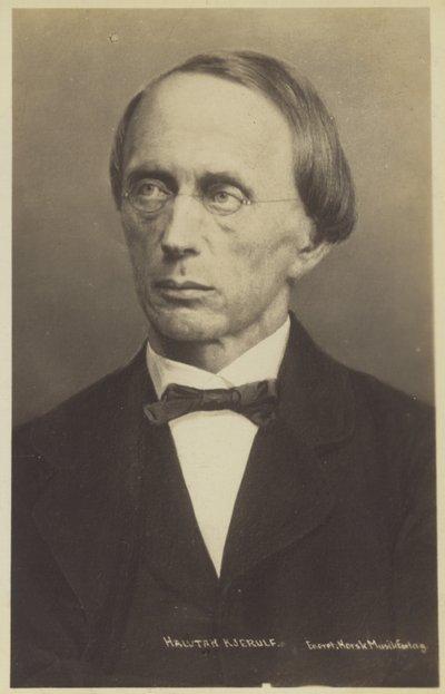 Portrait of Halfdan Kjerulf by Norwegian Photographer