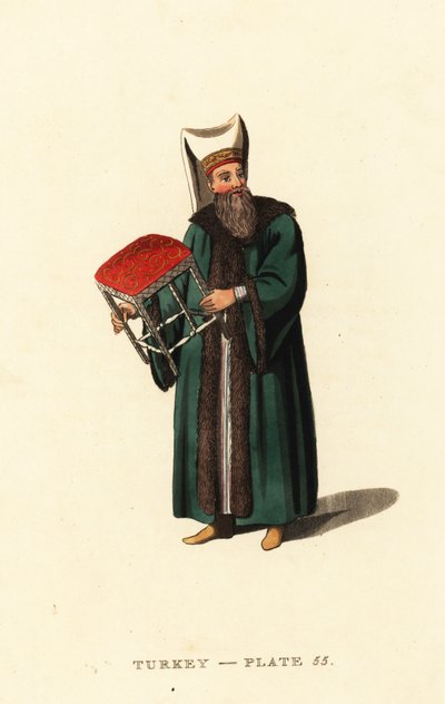 Stool bearer to the Grand Signior, Sultan of the Ottoman Empire by Octavian (after) Dalvimart