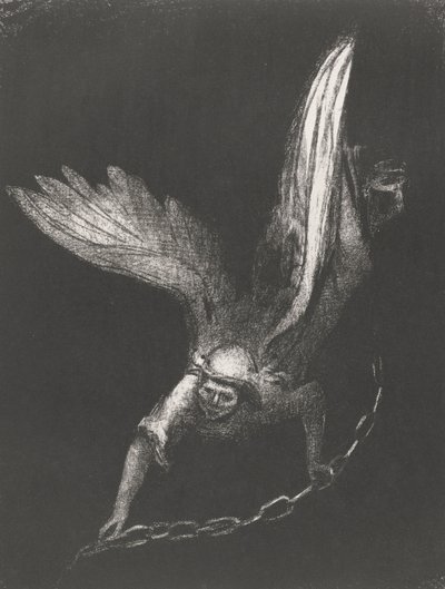An Angel with a Chain in his hands, 1899 by Odilon Redon