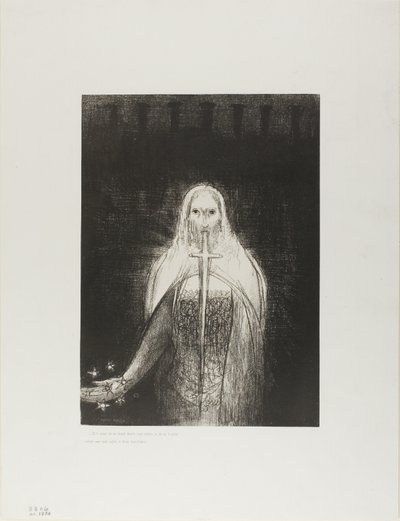 And He Had in His Right Hand Seven Stars; and Out of His Mouth Went a Sharp Two-Edged Sword, plate 1 of 12 by Odilon Redon