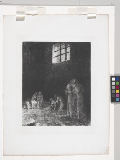 In the Shadow People Cry and Pray... by Odilon Redon