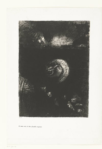 And All Kinds of Horrible Beasts Appeared (Tentation de Saint-Antoine) by Odilon Redon