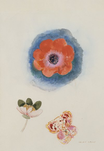 Study of Flowers by Odilon Redon