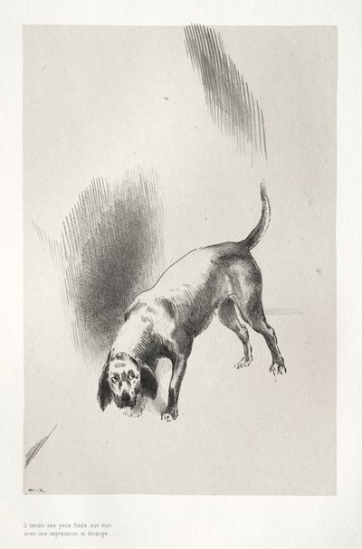 He Fixed His Eyes on Me with an Expression That Was So Strange by Odilon Redon