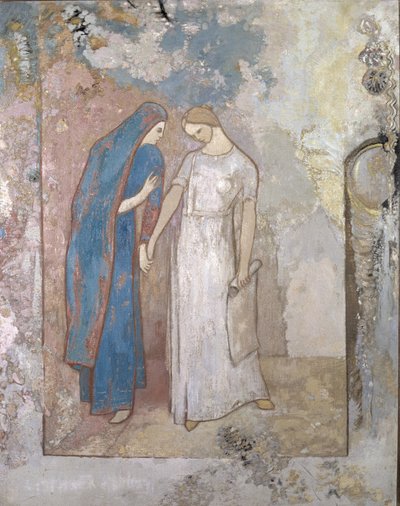 Initiation to Study—Two Young Ladies, c.1905 by Odilon Redon