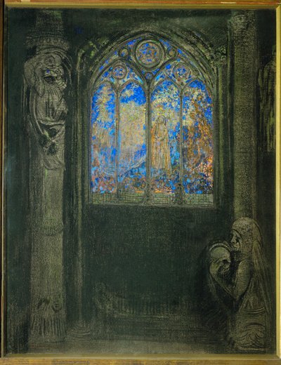 Stained Glass Window by Odilon Redon