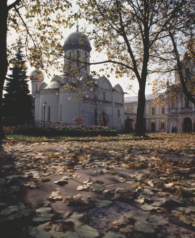 The Trinity Cathedral with the Tomb of Saint Sergius of Radonezh, 1422 by Old Russian Architecture