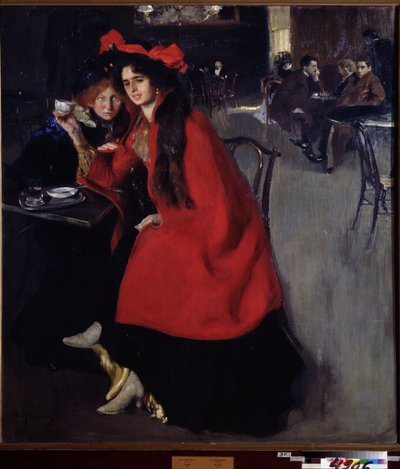 In a Cafe by Oleksandr Murashko