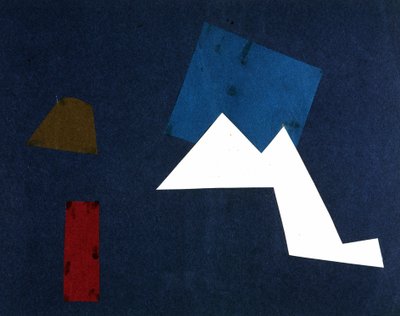 Universal War: Collage work by Olga Rosanova, January 1916 by Olga Wladimirowna  Rosanowa