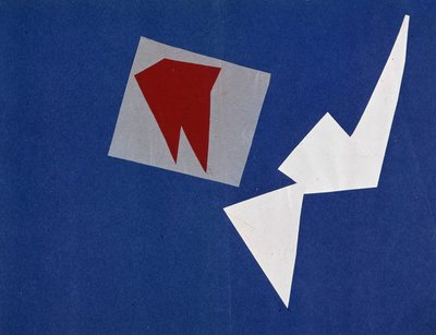 Universal War: Collage work by Olga Rosanova, January 1916 by Olga Wladimirowna  Rosanowa