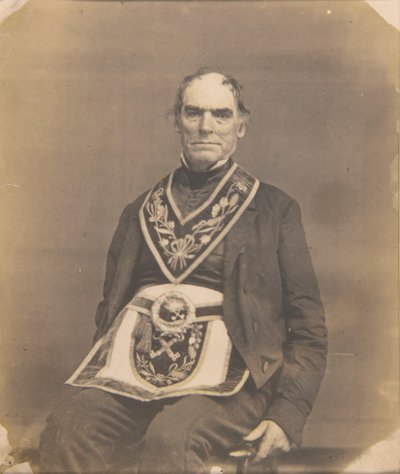 Portrait of a Man in Masonic Attire by Oliver H. Willard