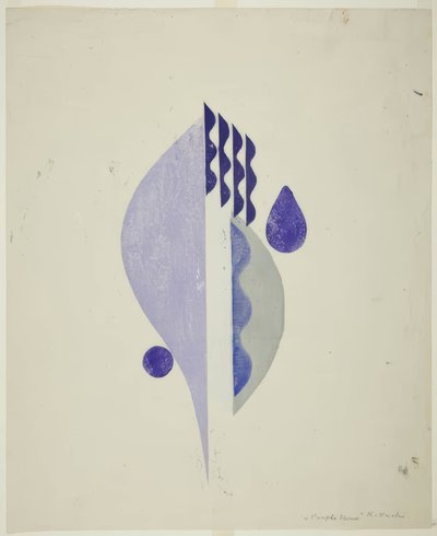 Purple Flower by Onchi Kôshirô