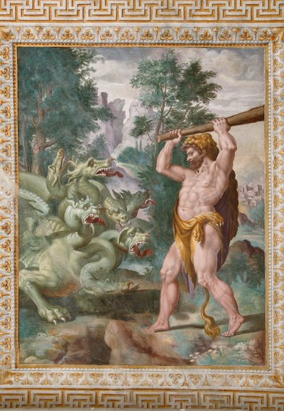 Hercules fighting the Lernaean Hydra (detail) by Orazio Samacchini