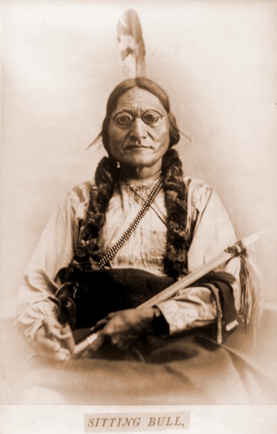 Portrait of Sitting Bull with Calumet by Orlando Scott Goff